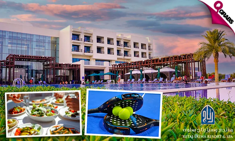 Padel Court Access & Day Pass with Meal at Retaj Salwa Resort!